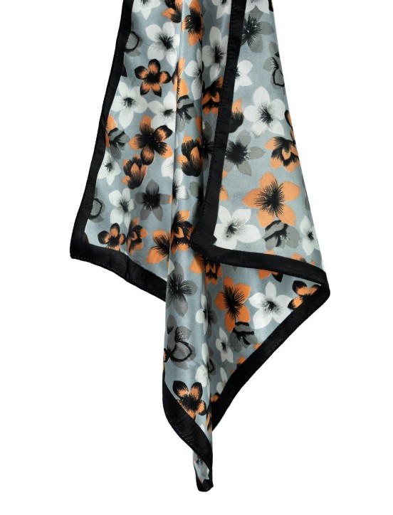Apaszka SZ20965  SATIN FLOWERY