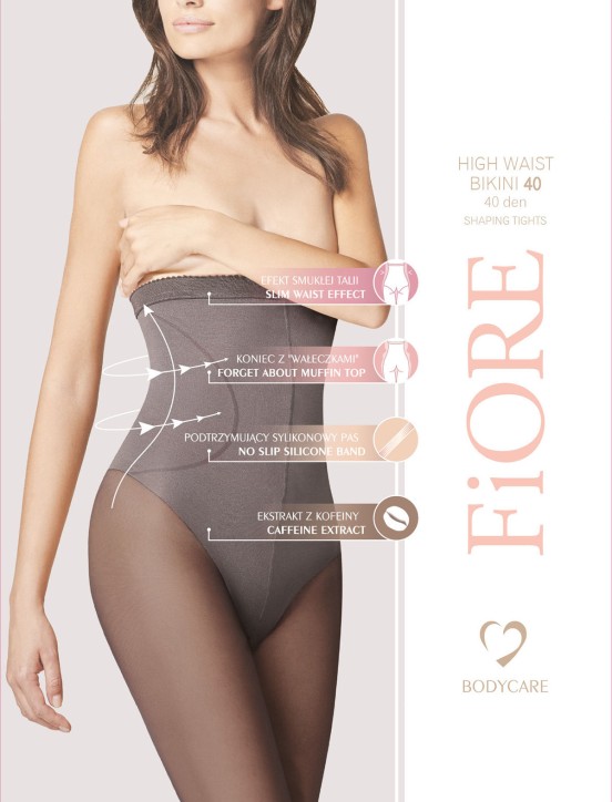 Rajstopy HIGH WAIST BIKINI 40 5219 - 2