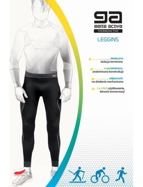 Leginsy LEGGINGS MEN THERMOACTIV BLANC