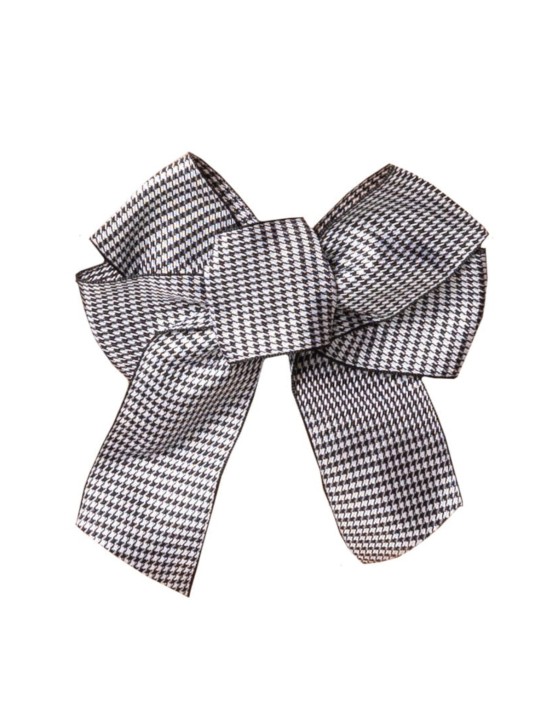 Kokarda na zapięcie biustonosza trzyrzędowa BA19 HOUNDSTOOTH