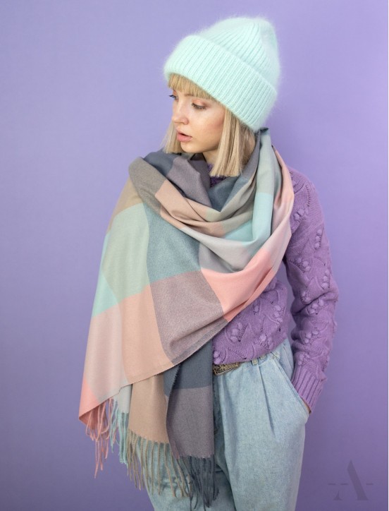 Szal SZ22271 WARM CHECKER